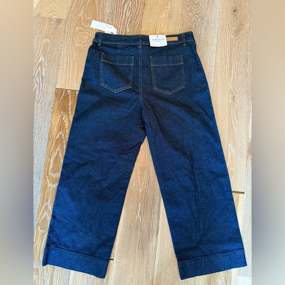 Sanctuary The Marine Denim Wide Leg Cropped Jeans NWT! - Picture 9 of 15